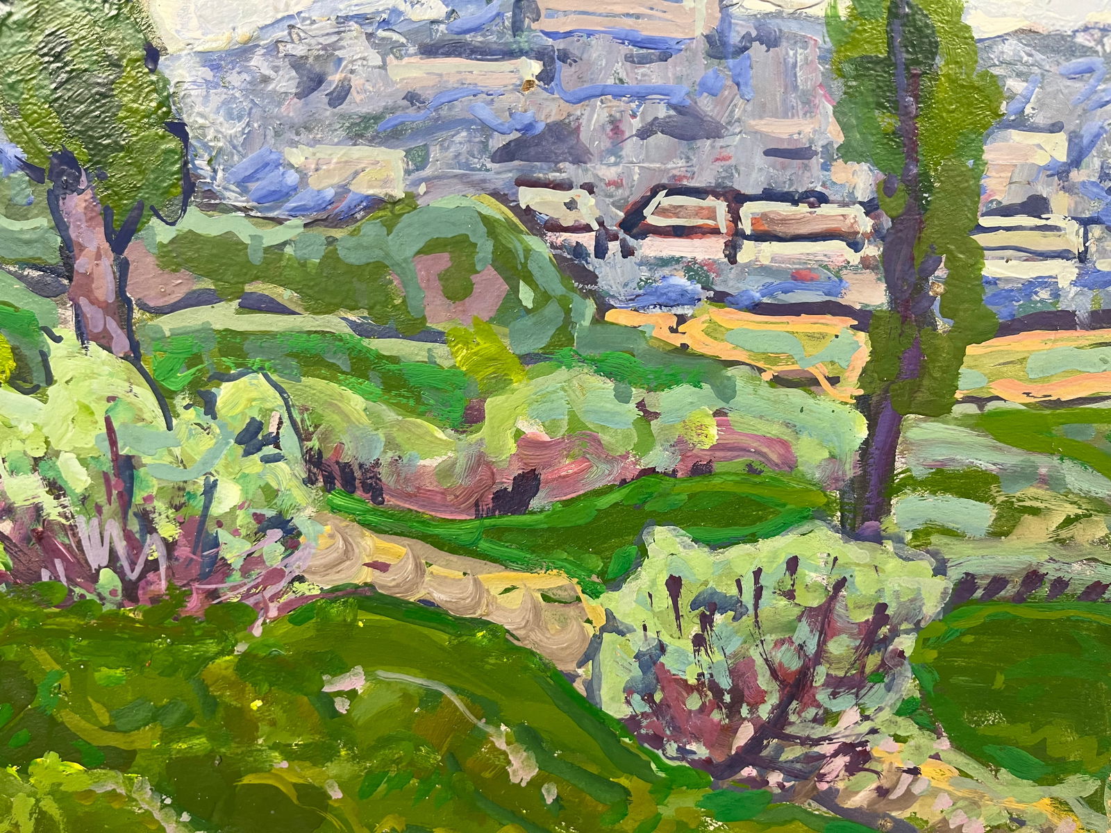 Oil painting Young poplars Kolosovsky G. - 5