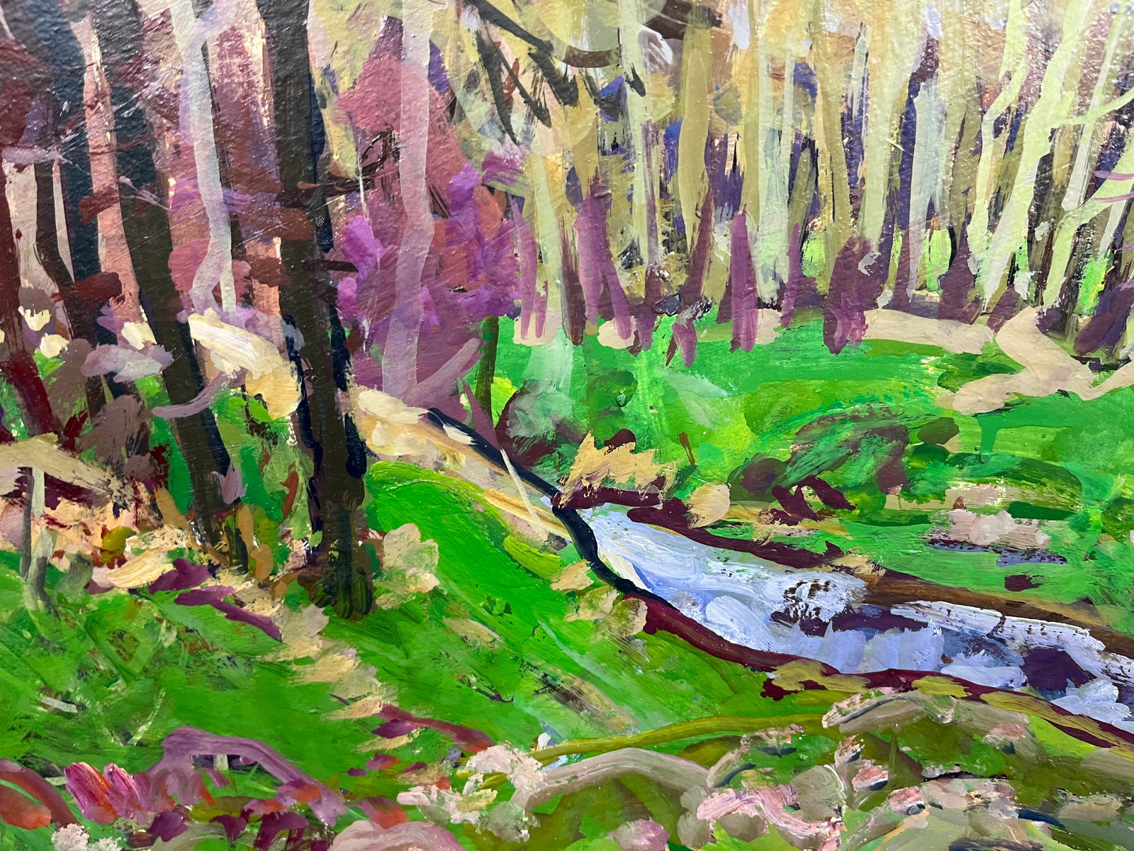 Oil painting Forest stream Kolosovsky G. - 6