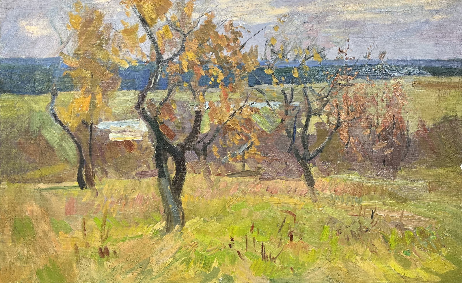 Oil painting September Kogan-Shatz: Title: Oil painting September Kogan-Shatz Description: 118AAxDuk Painter: Kogan-Shatz Size: 58x93 cm/22,83x36,61 inches Components: oil, canvas Original painting from our collection ERA: Short informa