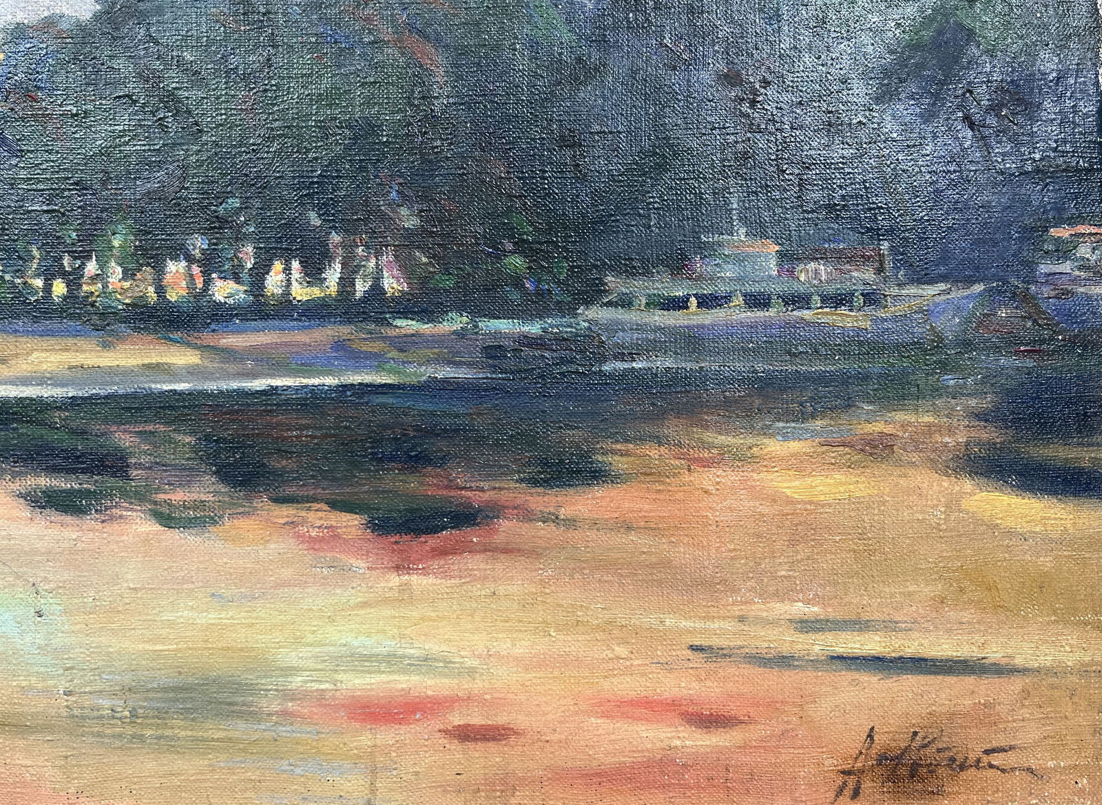 Oil painting On the Dnieper - 7