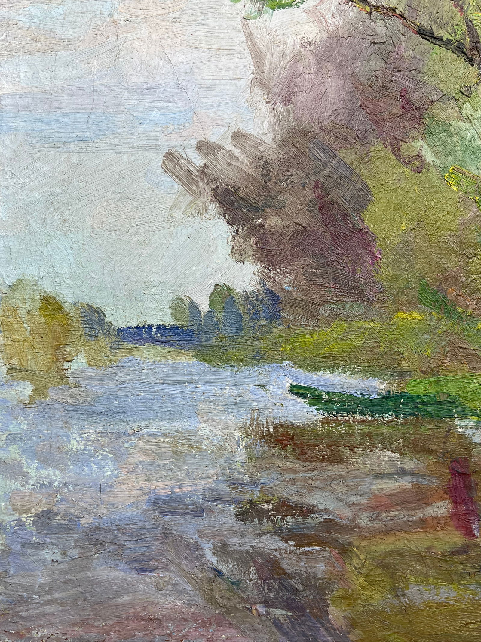 Oil painting Willows over the river Kogan-Shatz - 7