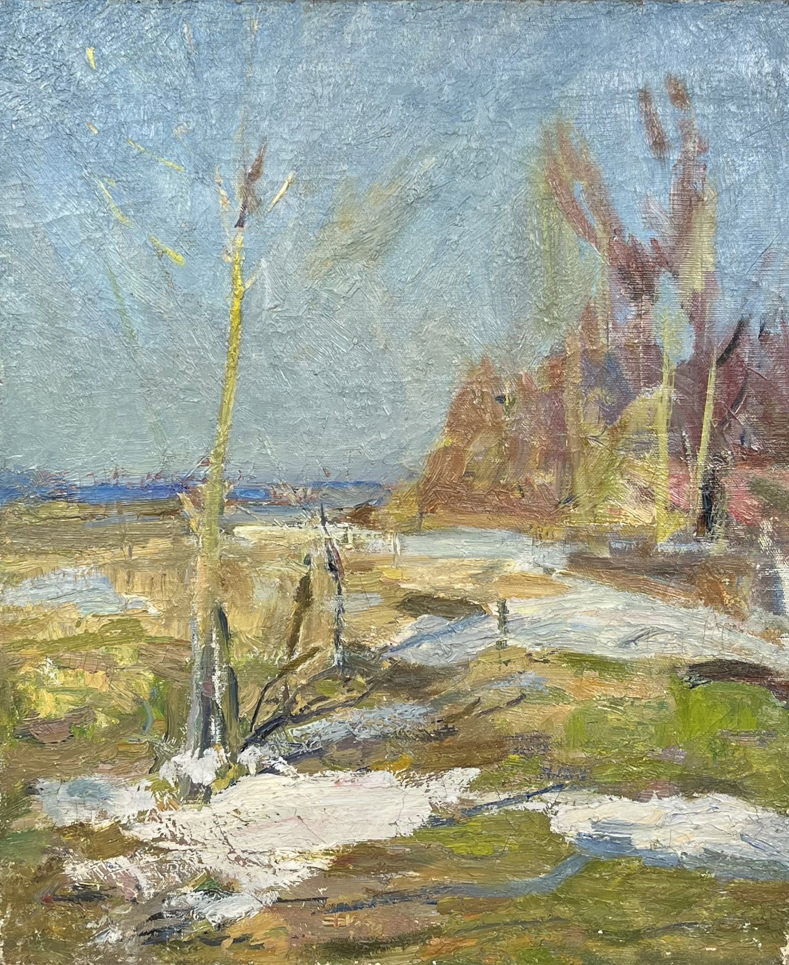 Oil painting Spring sketch Kogan-Shatz - 2