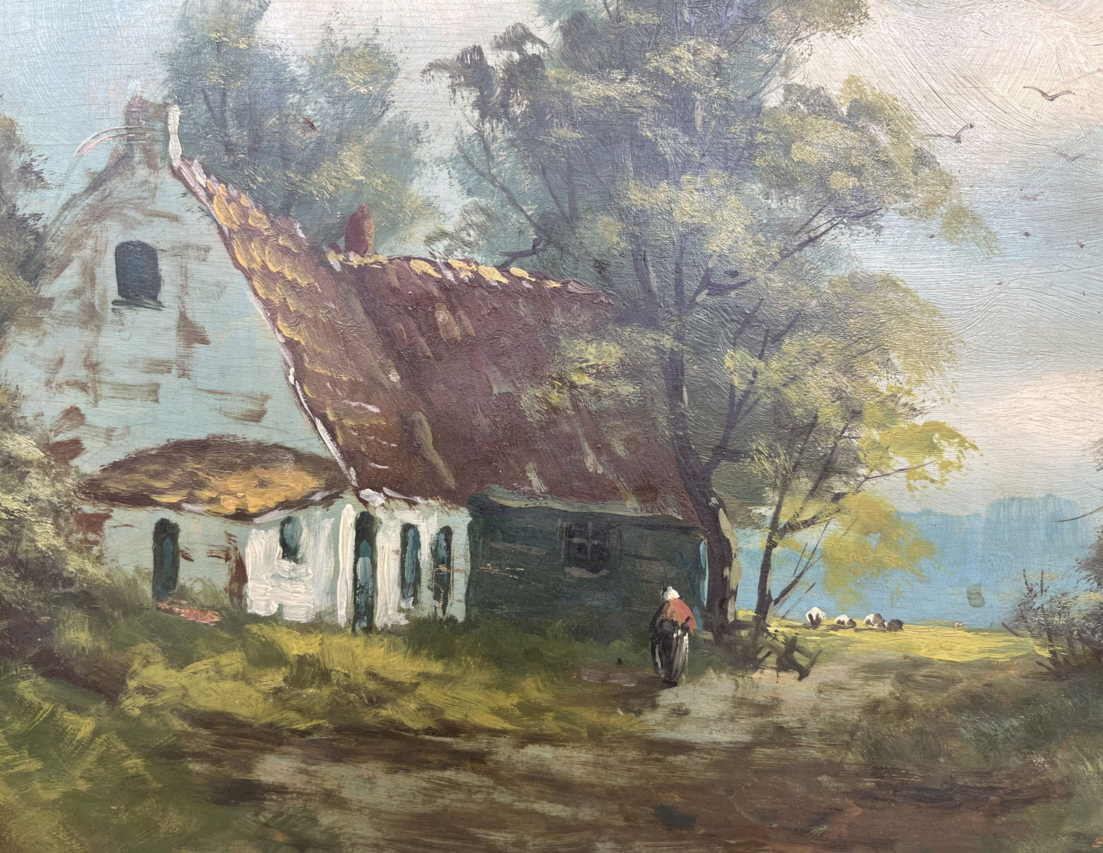 Oil painting Country yard Kronov - 7