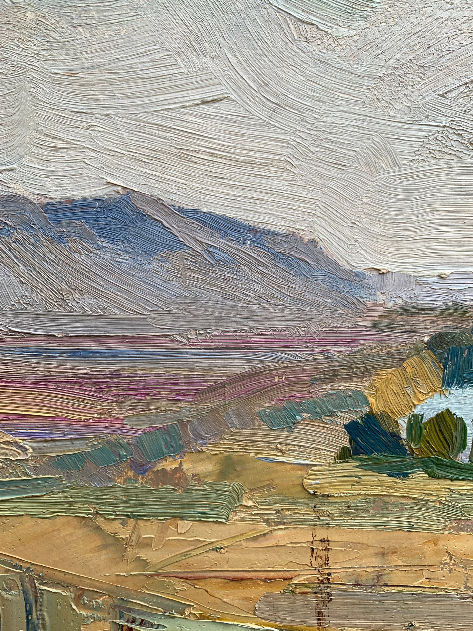 Oil painting The next town Godunov - 4