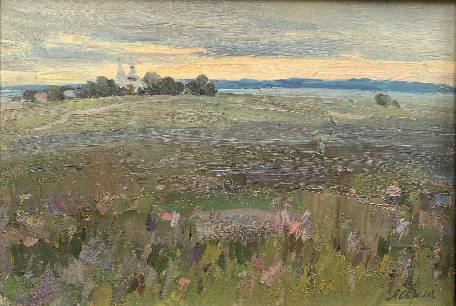 Oil painting Meadow Strelov A. - 2