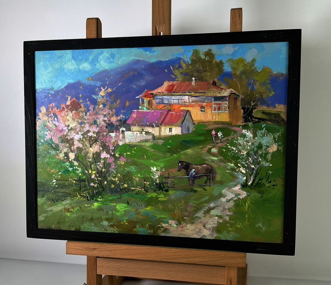 Oil painting House on the Mountain Yuriy Suprunchuk - 2