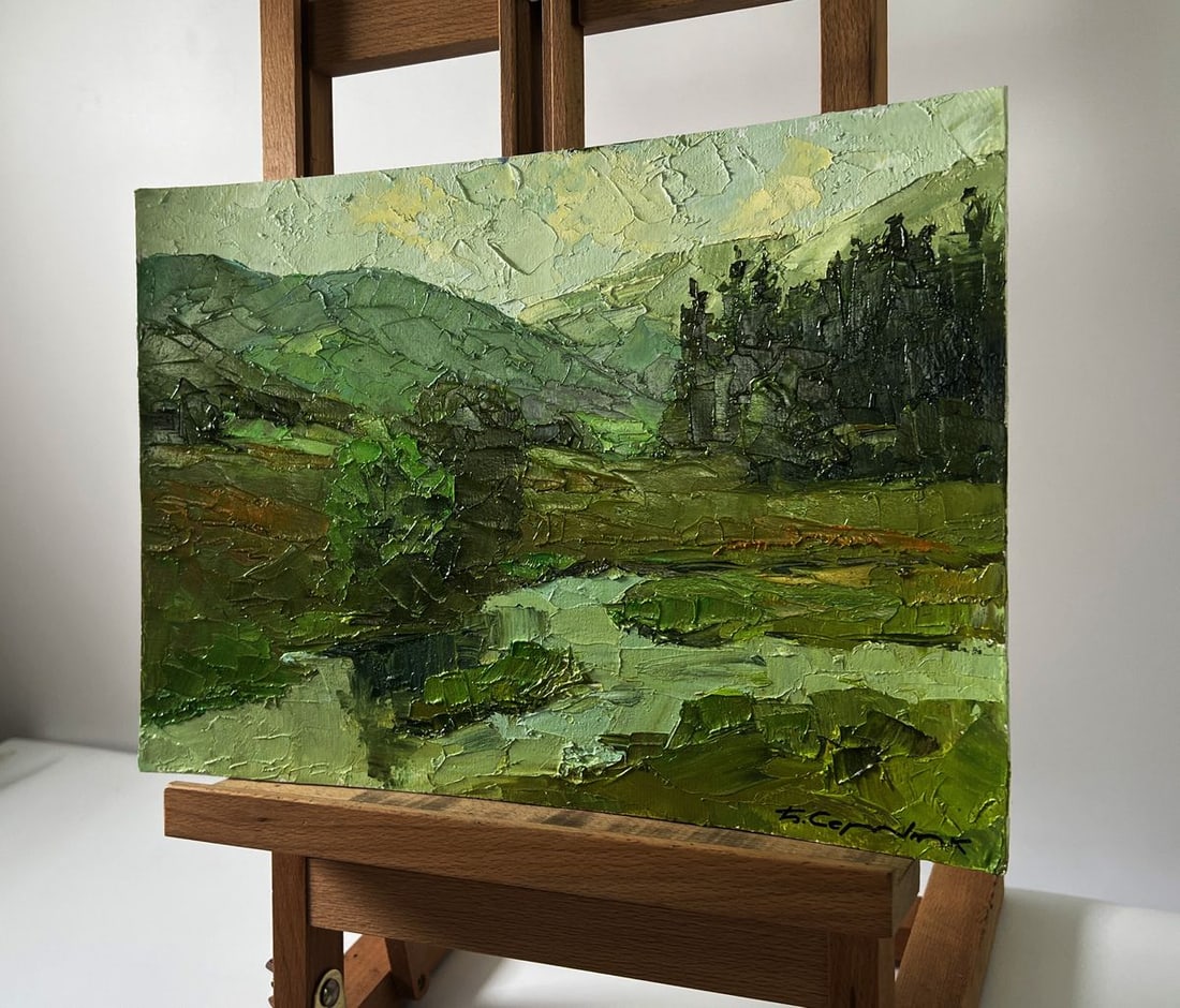 Oil painting Mountain nature Boris Serdyuk - 2
