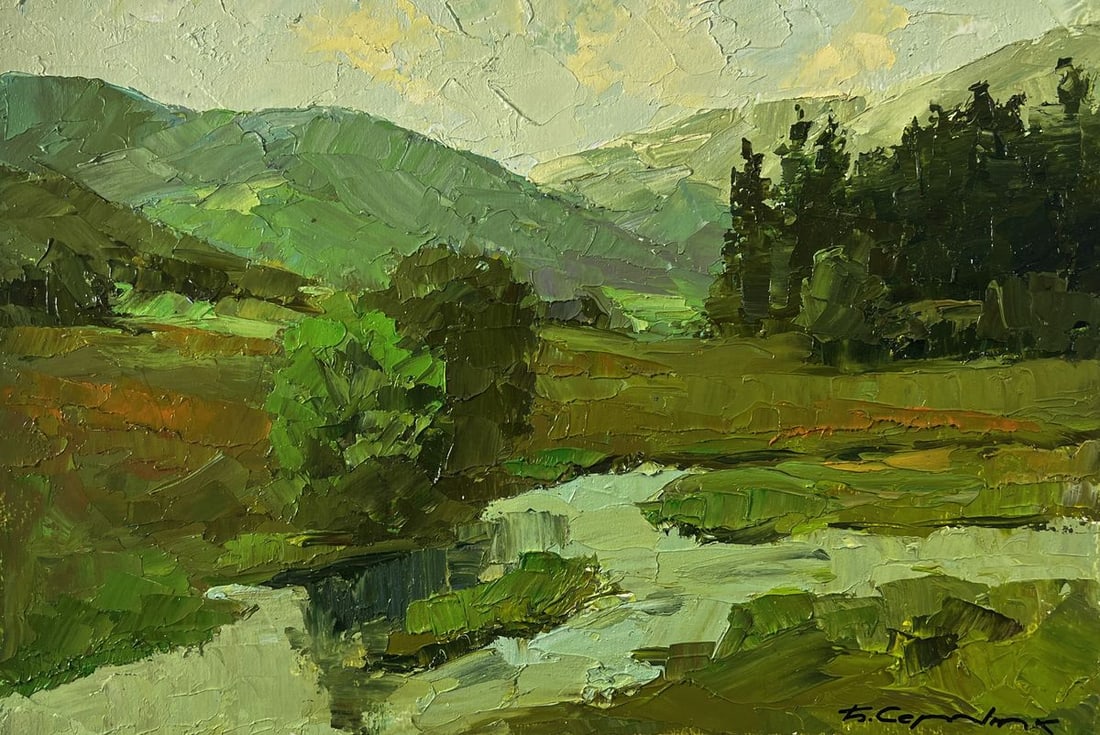 Oil painting Mountain nature Boris Serdyuk - 3