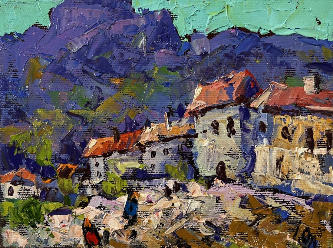Oil painting Blue mountains Oleksiy Ivanyuk - 3