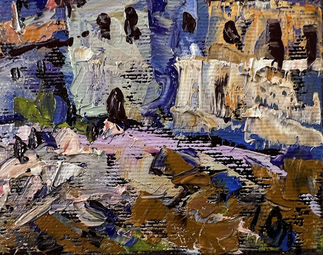 Oil painting Blue mountains Oleksiy Ivanyuk - 5