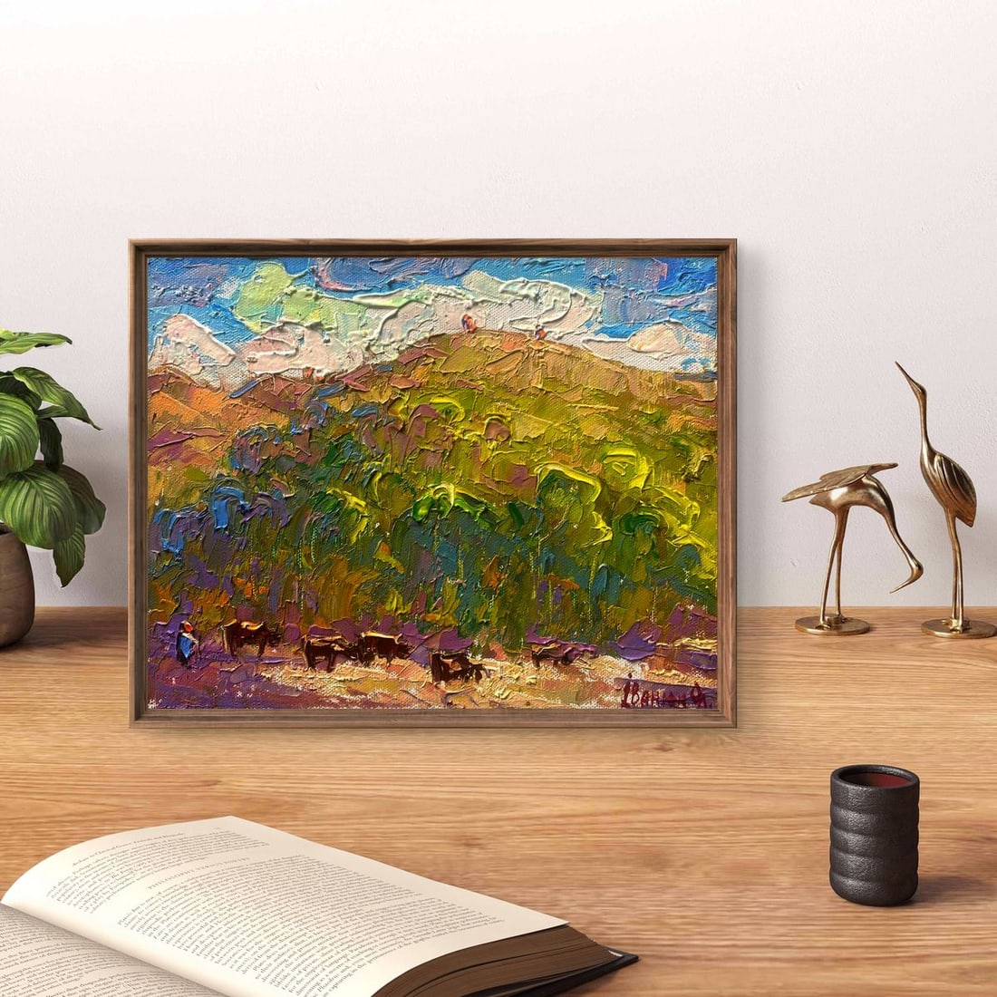 Oil painting A path at the foot of the mountains Oleksiy Ivanyuk - 2