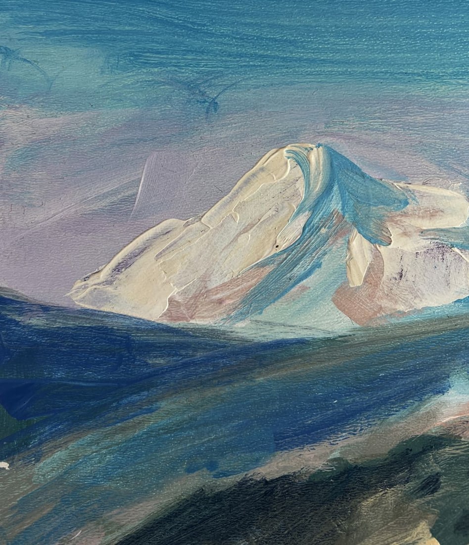 Acrylic painting Winter warm comfort Mykhailo Patskan - 5