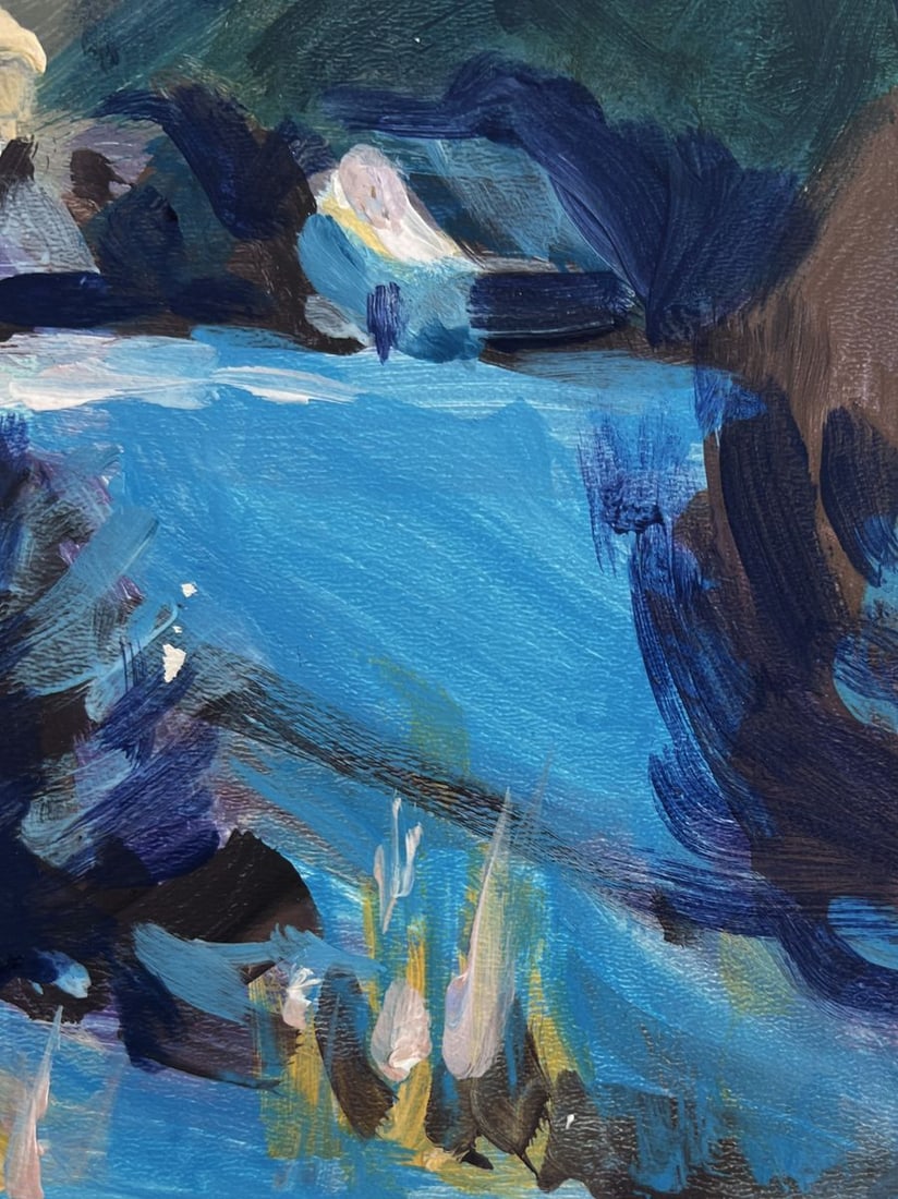 Acrylic painting Winter warm comfort Mykhailo Patskan - 7