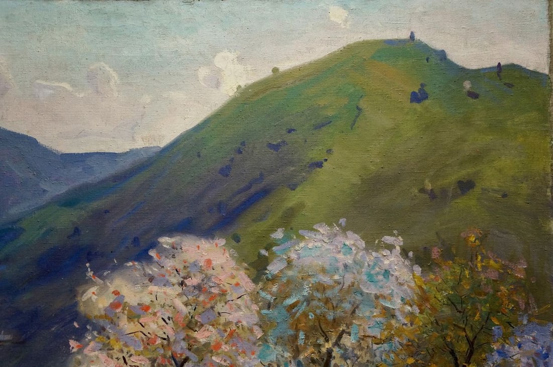 Oil painting Hut in the mountains Tyukha Ivan Andreevich - 4