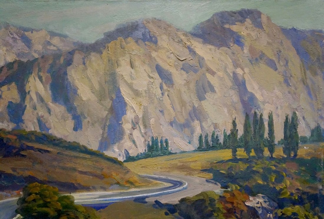 Oil painting Mountain landscape Litovchenko Boris Alexandrovich - 4