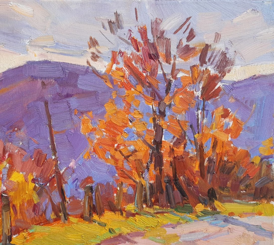 Oli painting Road in the mountains Tepeta Miacheslav - 3