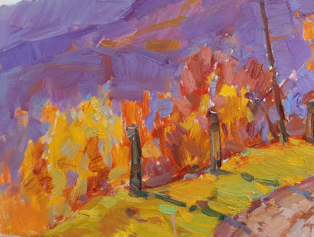 Oli painting Road in the mountains Tepeta Miacheslav - 4