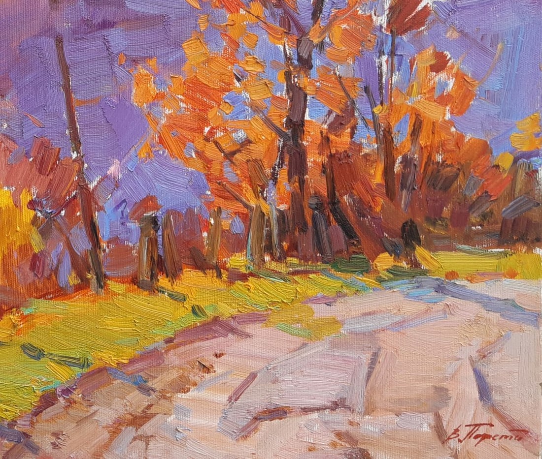 Oli painting Road in the mountains Tepeta Miacheslav - 5