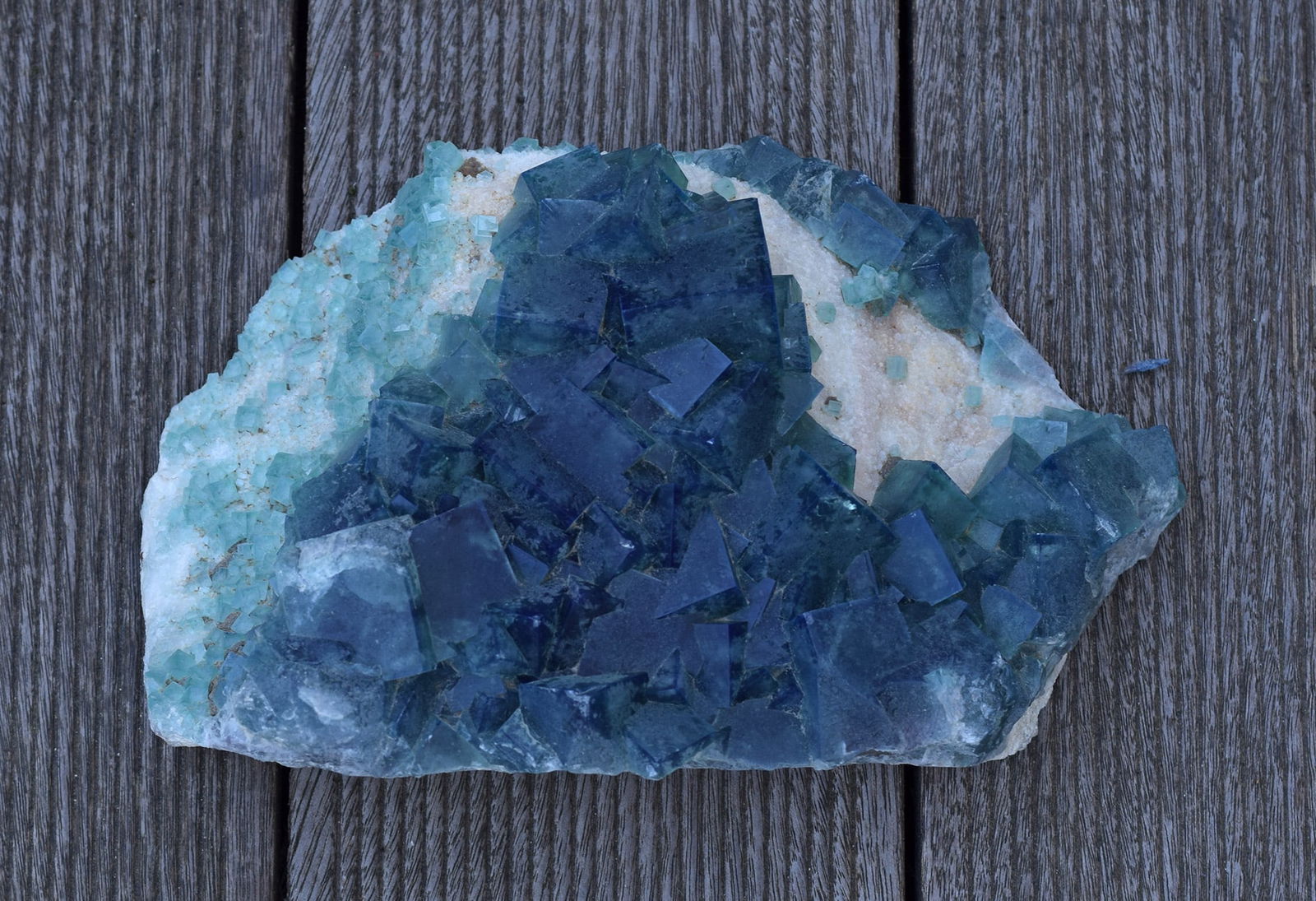 Large fluorite on matrix - 7