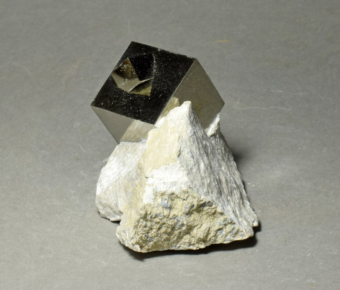 Beautiful Iron pyrite on matrix - 6