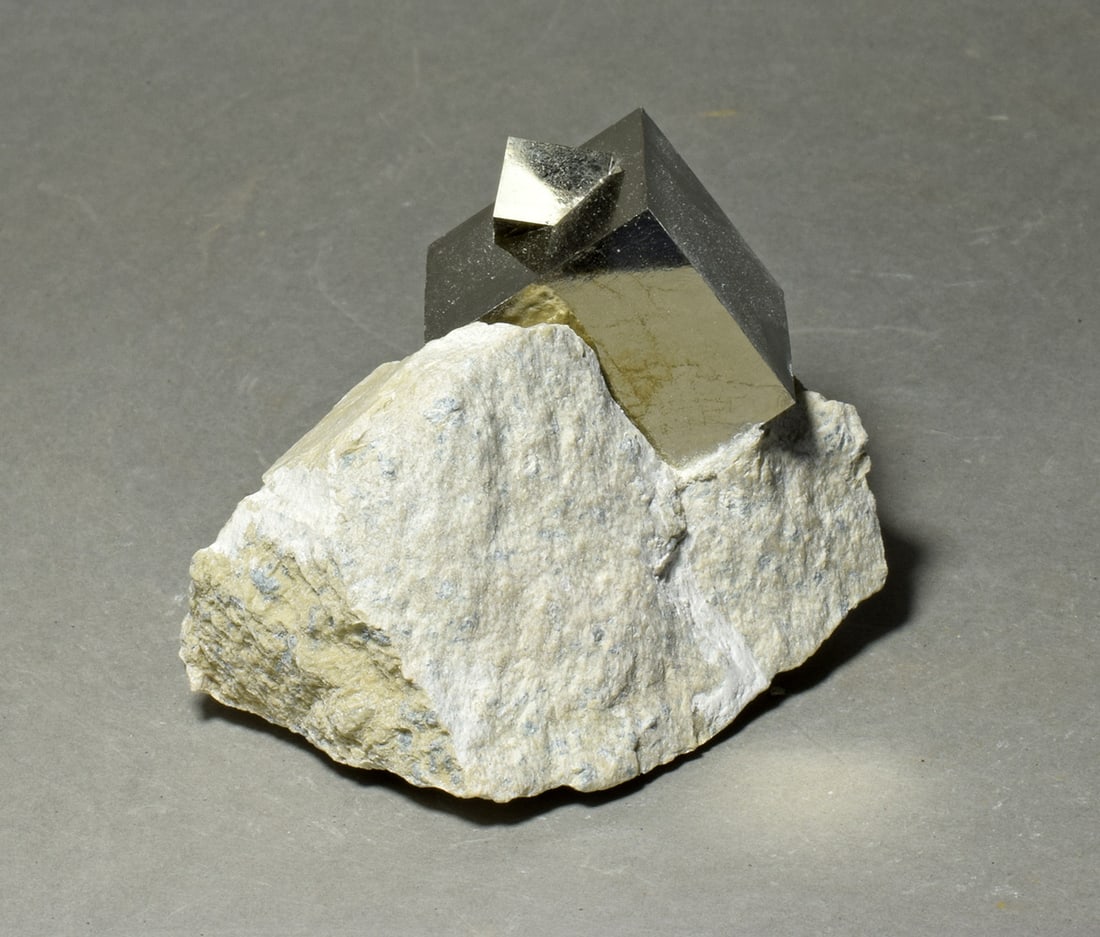 Beautiful Iron pyrite on matrix - 7