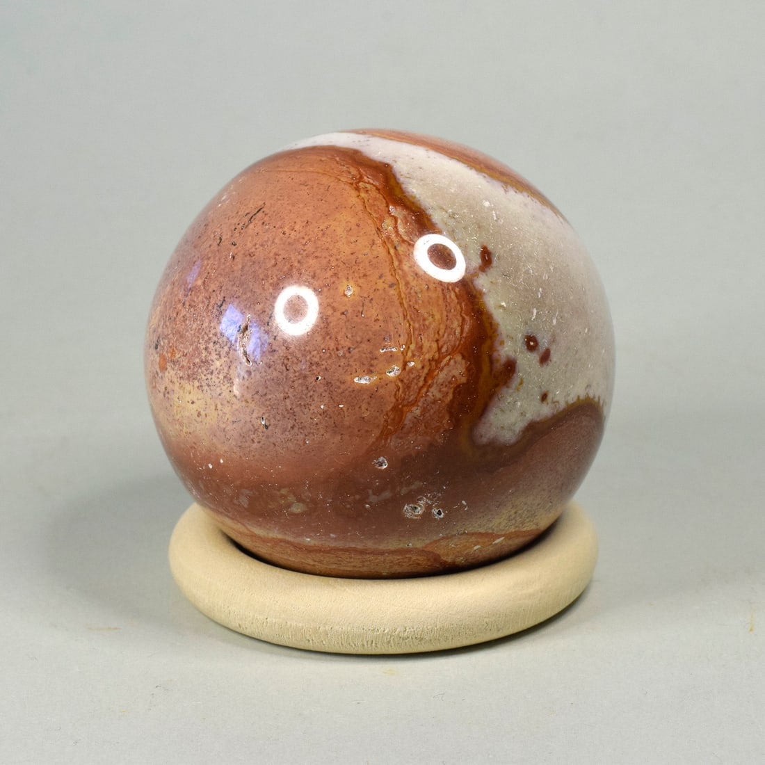 Gorgeous 5.9 cm Polished Polychrome Jasper sphere - 2