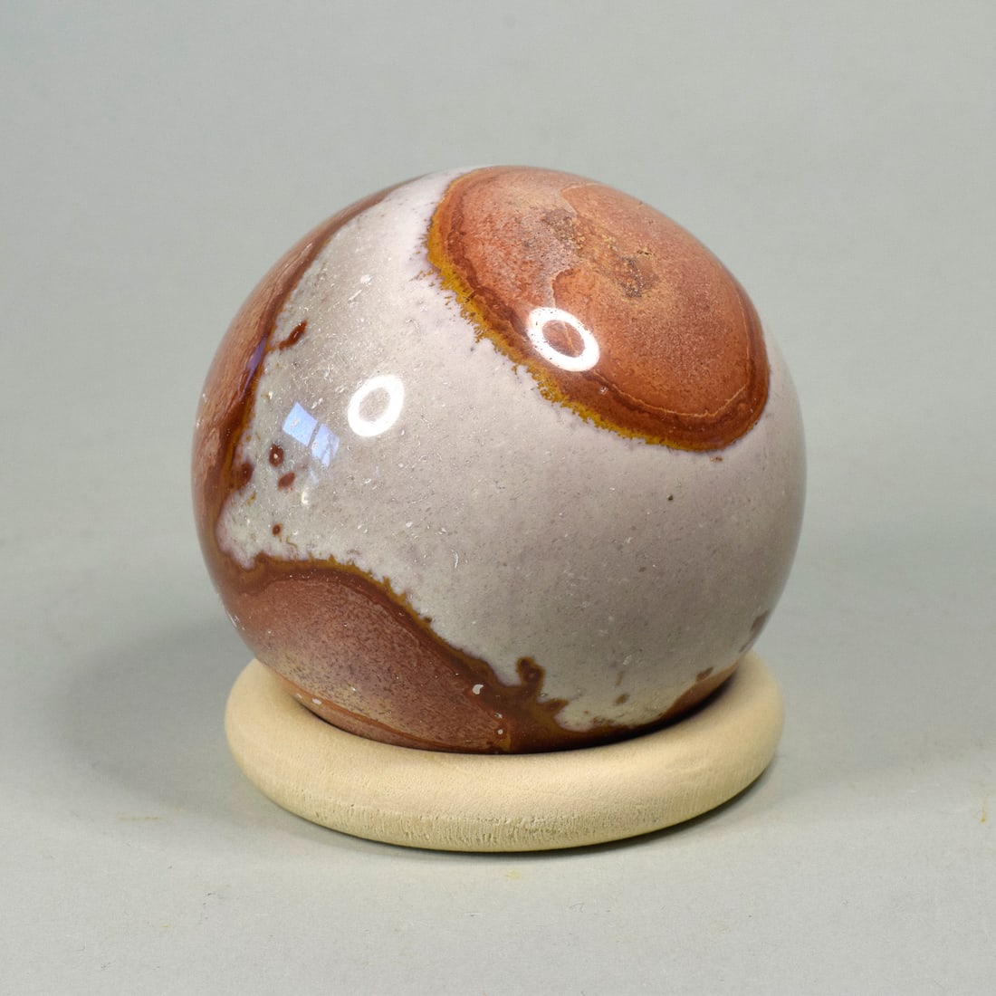 Gorgeous 5.9 cm Polished Polychrome Jasper sphere - 3