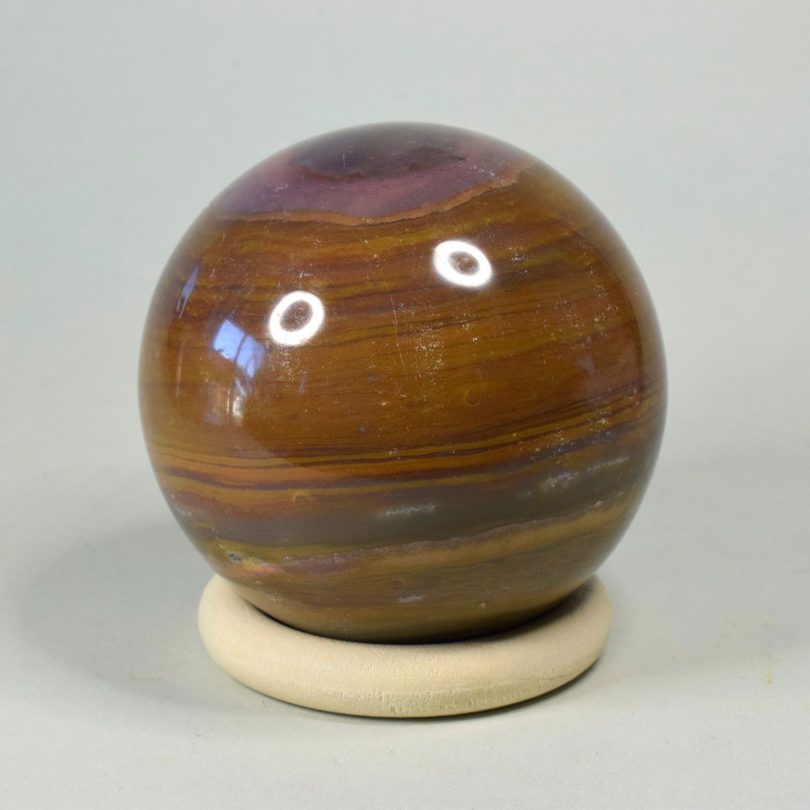6.9 cm Polished Ocean Jasper sphere - 2
