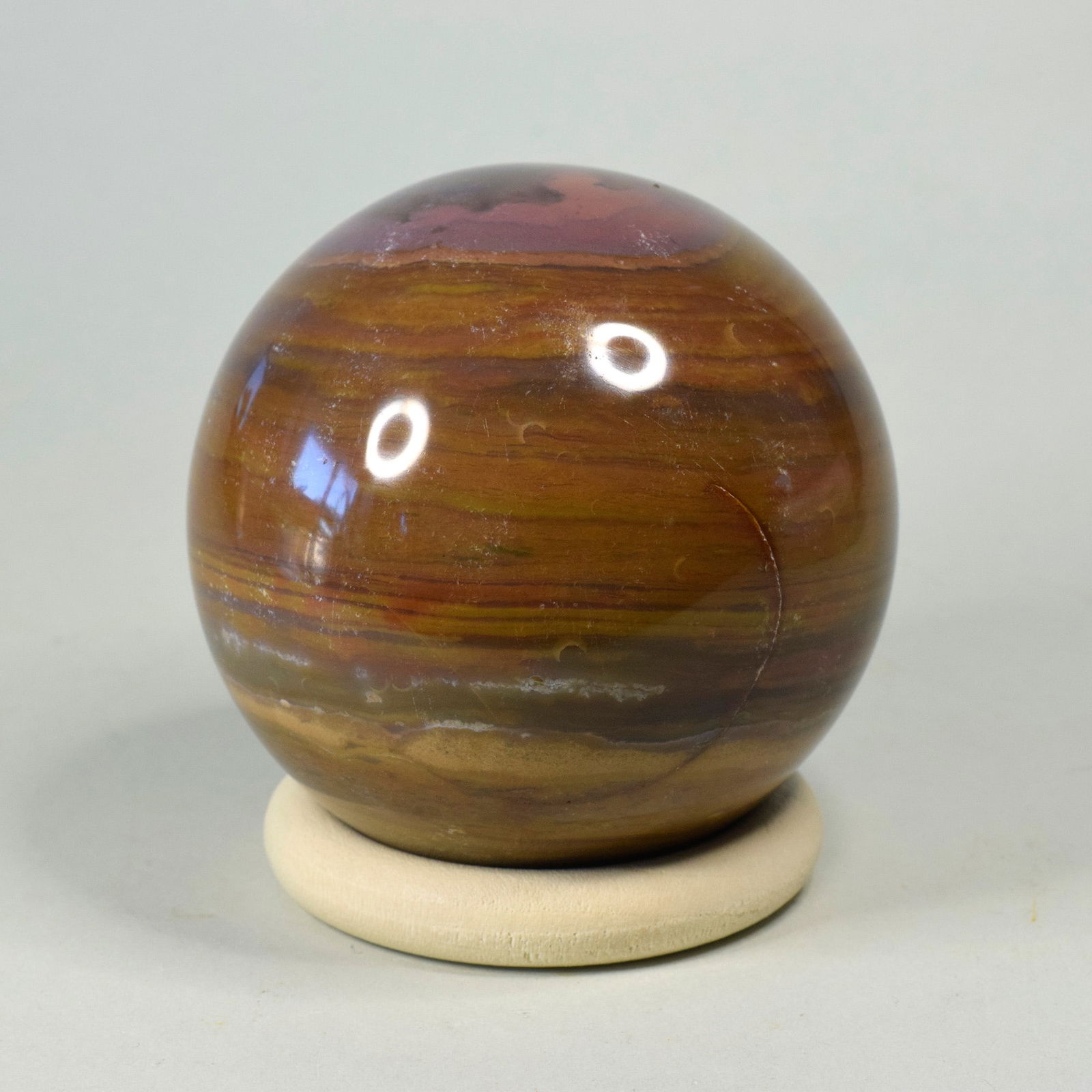 6.9 cm Polished Ocean Jasper sphere - 3