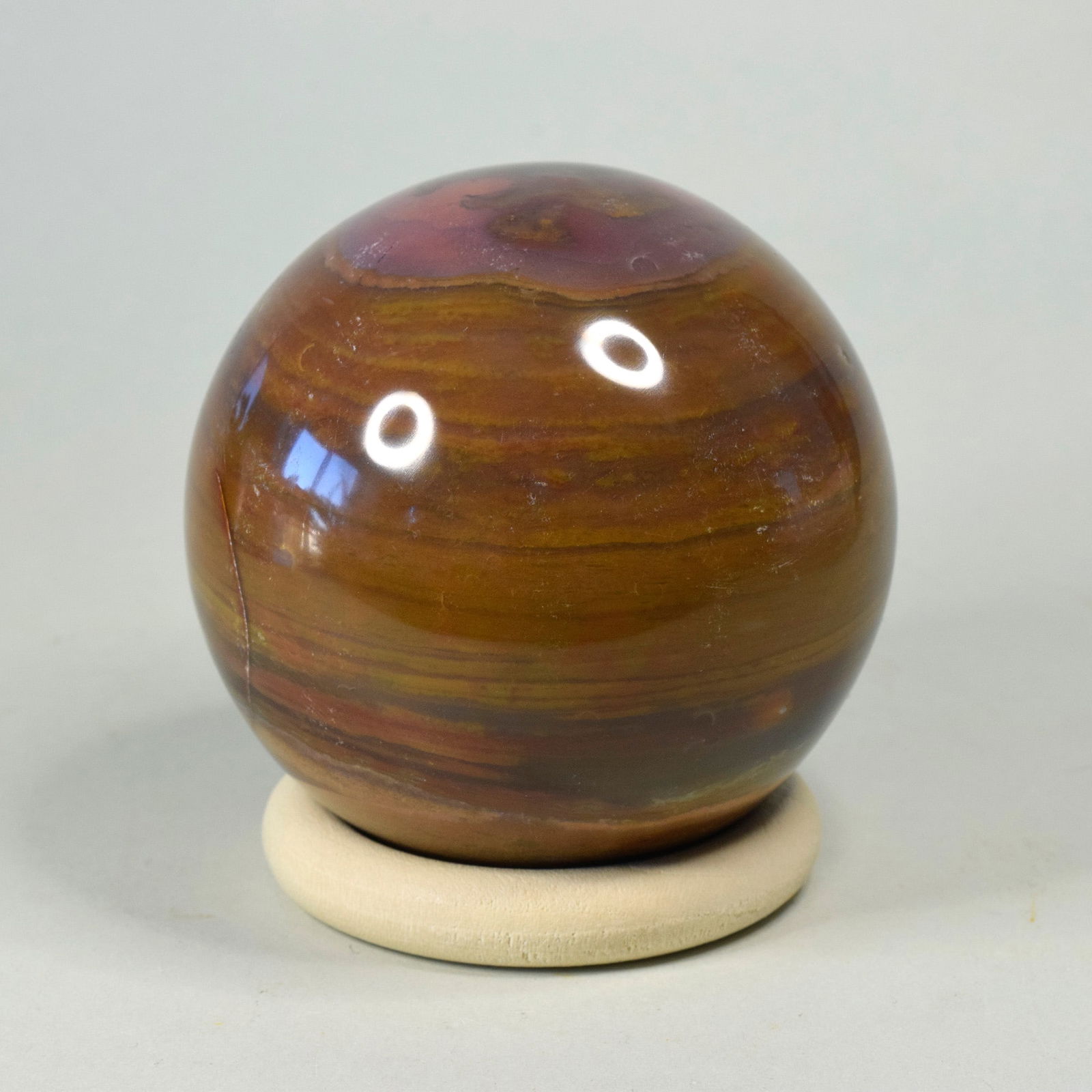 6.9 cm Polished Ocean Jasper sphere - 4