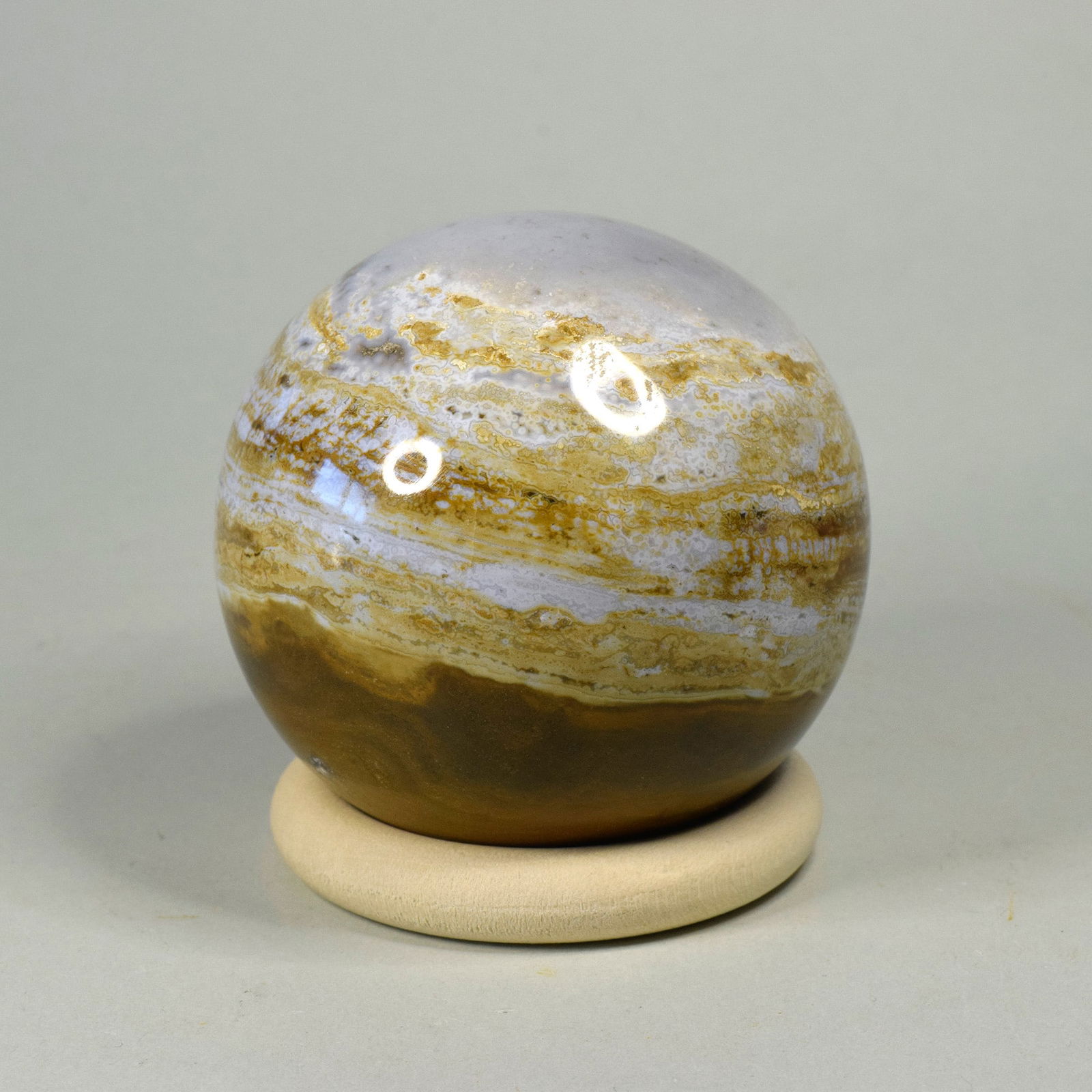 6.5 cm Polished Ocean Jasper sphere - 3