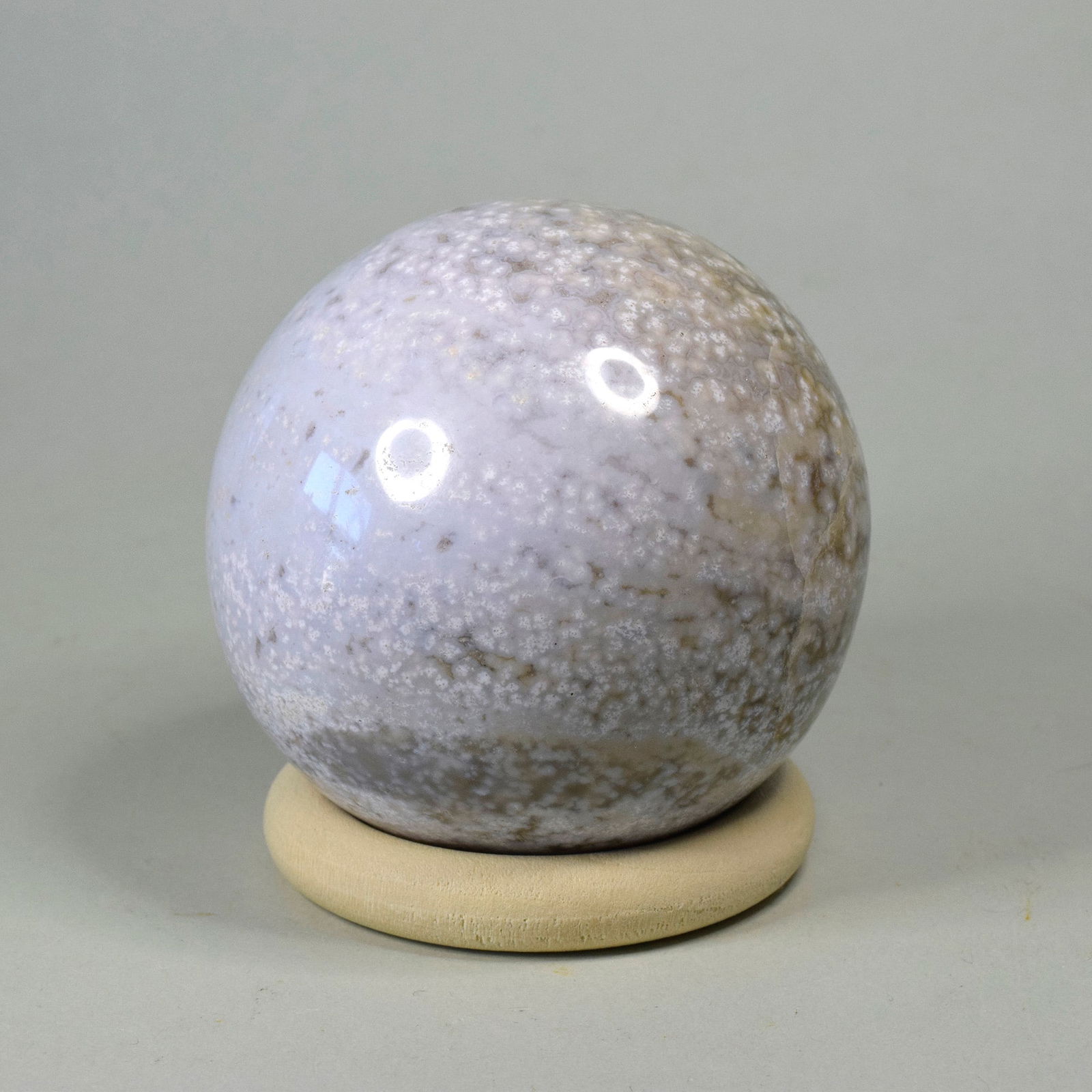 6.5 cm Polished Ocean Jasper sphere - 3