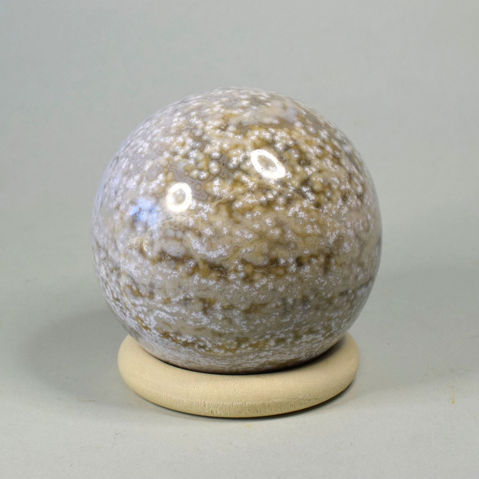 6.5 cm Polished Ocean Jasper sphere - 4