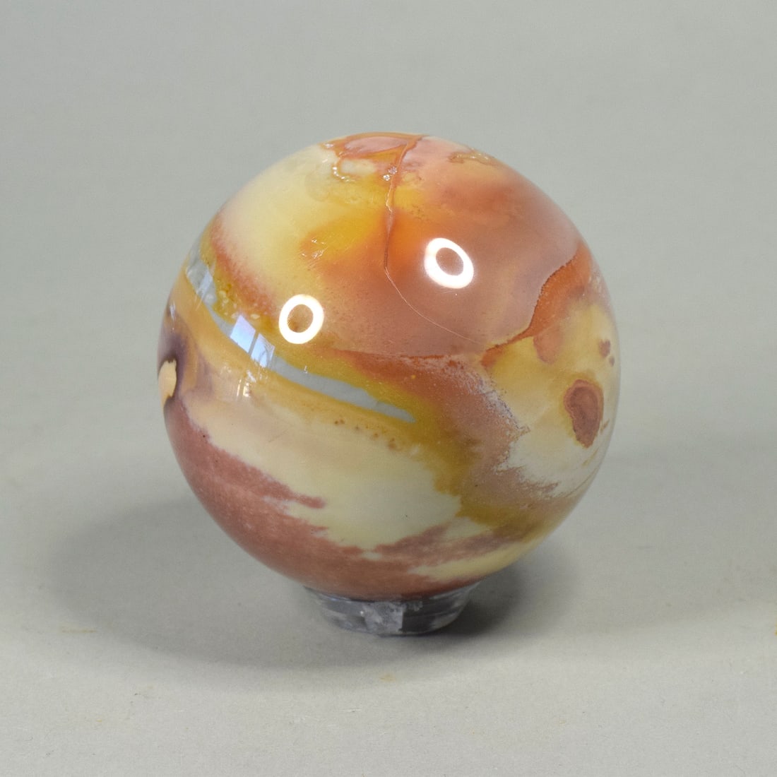 5.3 cm Polished Polychrome Jasper sphere - 4