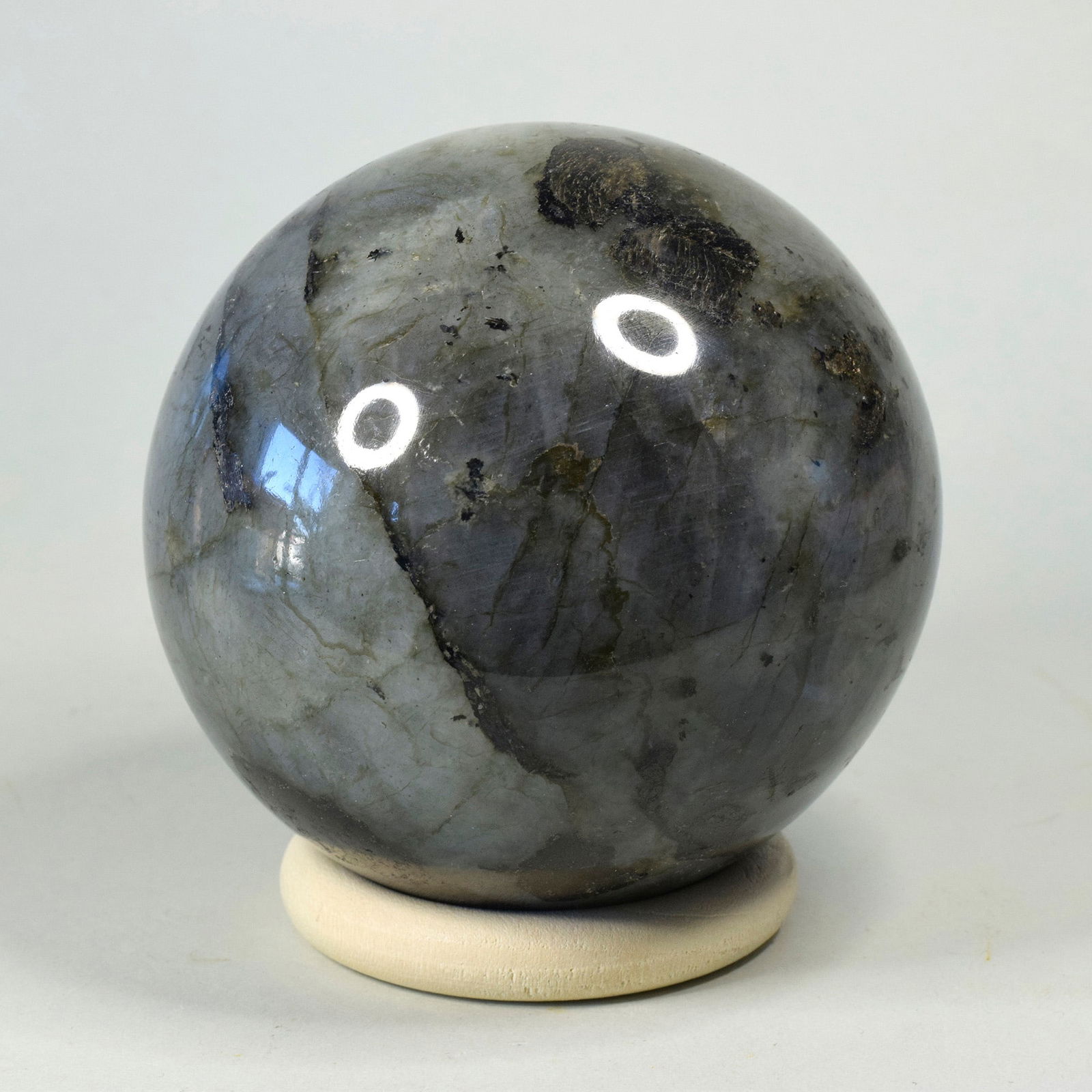 8.2 cm Polished Labradorite sphere - 2