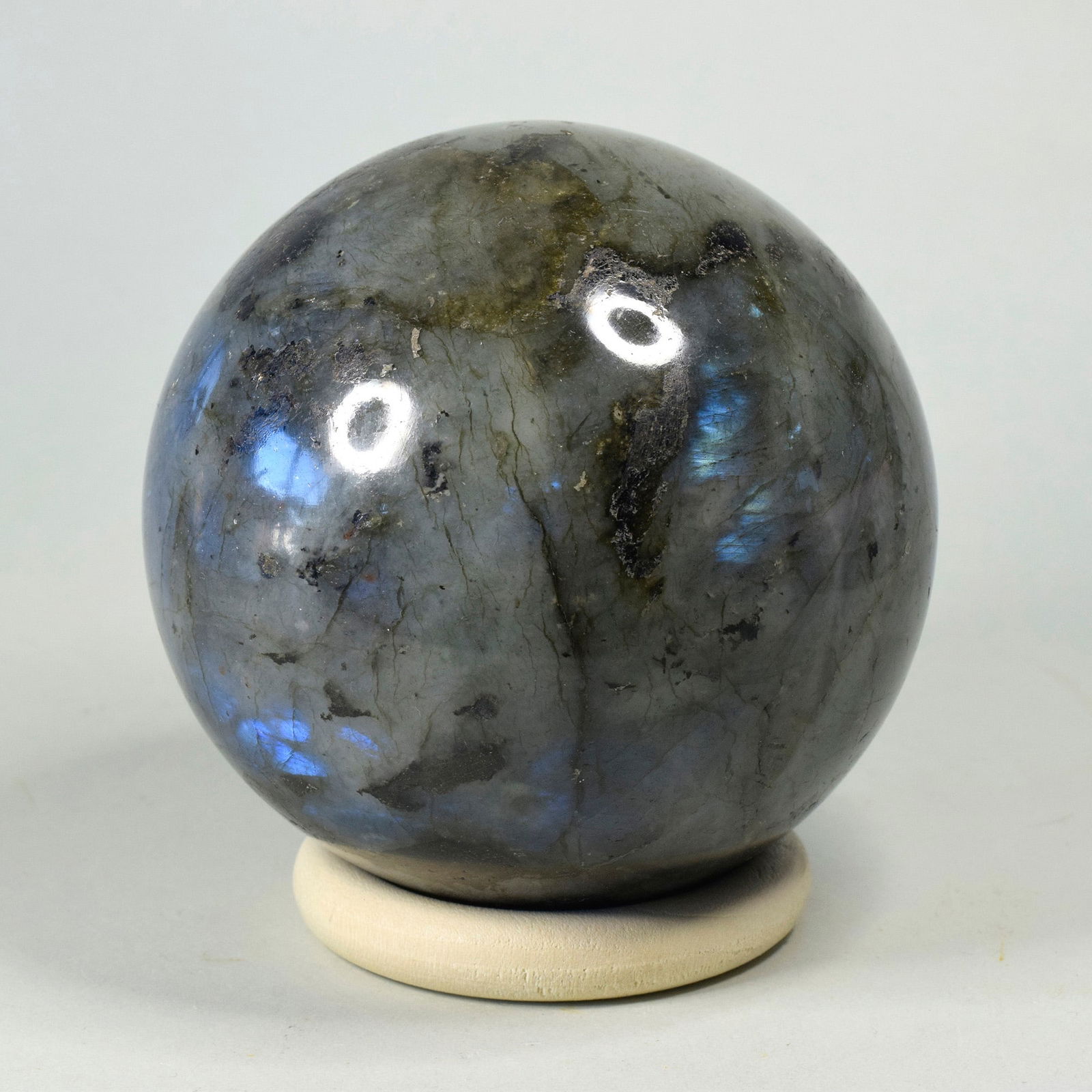 8.2 cm Polished Labradorite sphere - 3