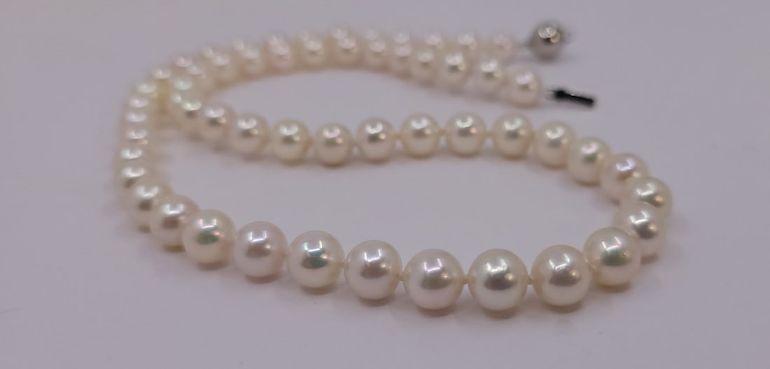 Necklace - 7x7.5mm Akoya Pearls - 13