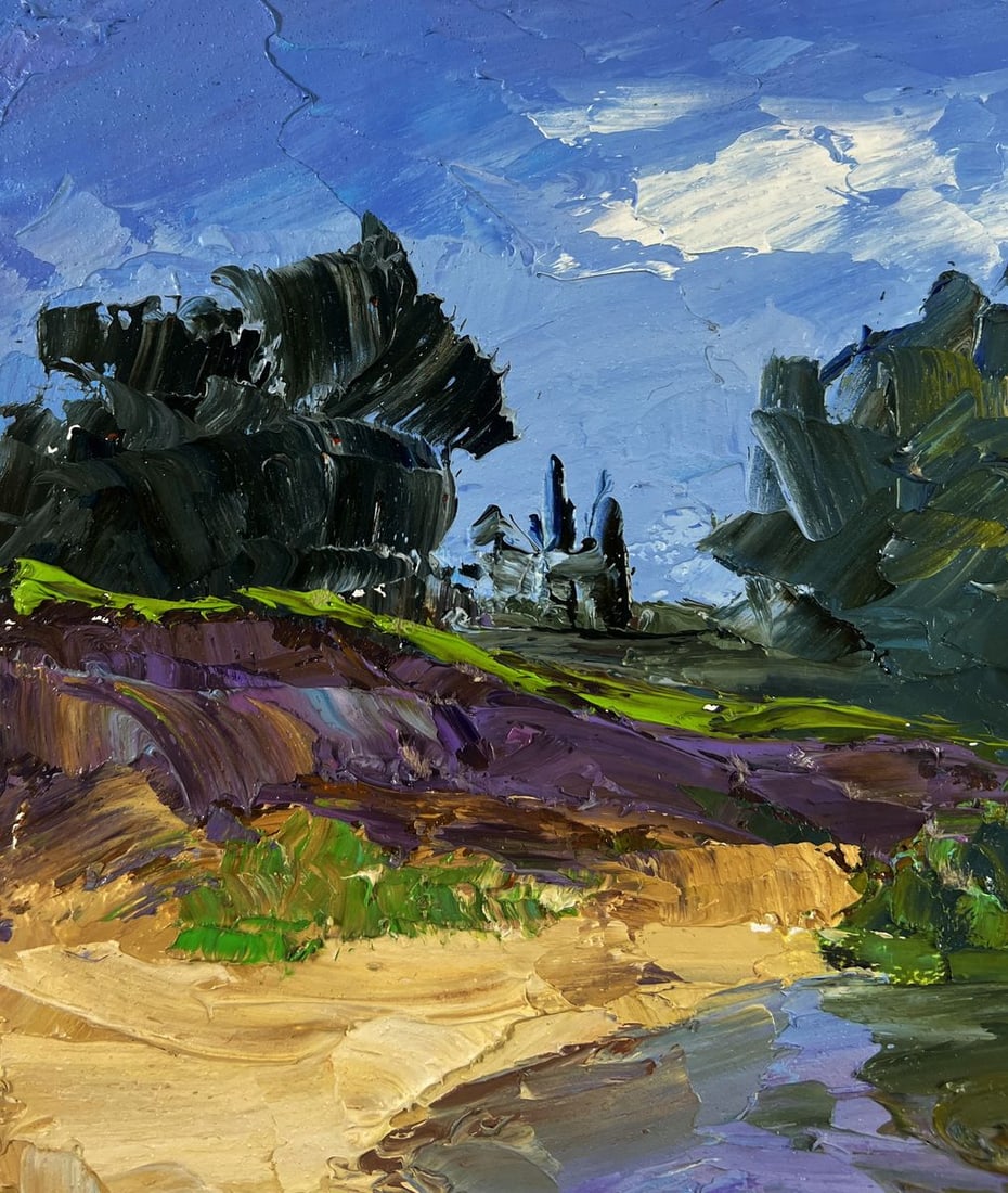 Oil painting Thoughts of a lonely fisherman Boris Serdyuk - 6