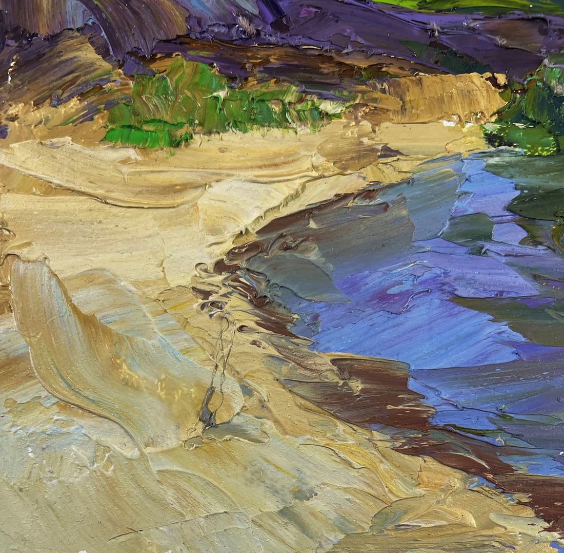 Oil painting Thoughts of a lonely fisherman Boris Serdyuk - 7