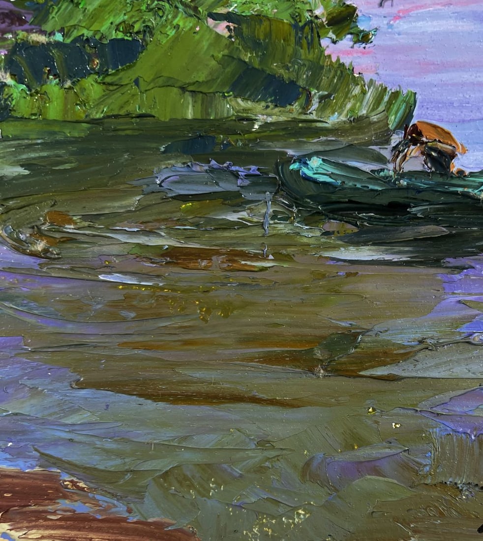 Oil painting Thoughts of a lonely fisherman Boris Serdyuk - 8