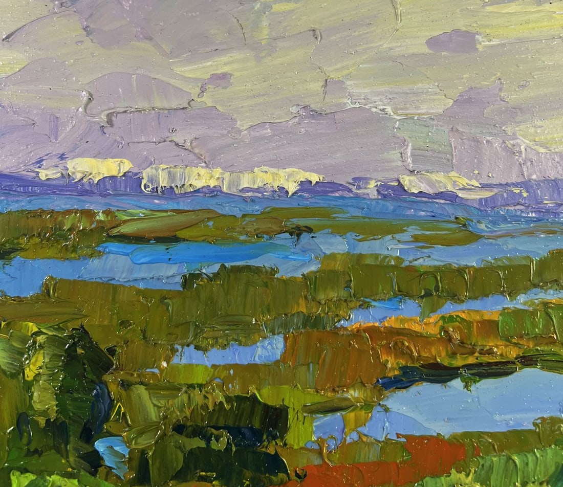 Oil painting Fishing on the lakes Boris Serdyuk - 5