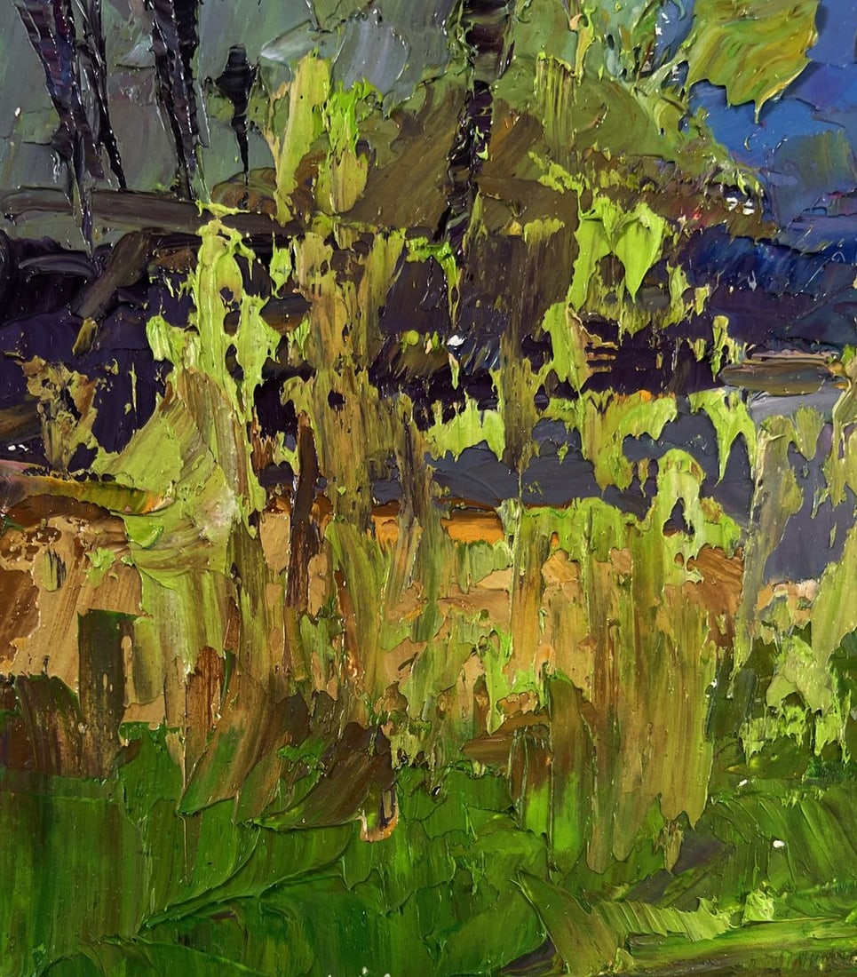 Oil painting Morning walk along the river Boris Serdyuk - 7