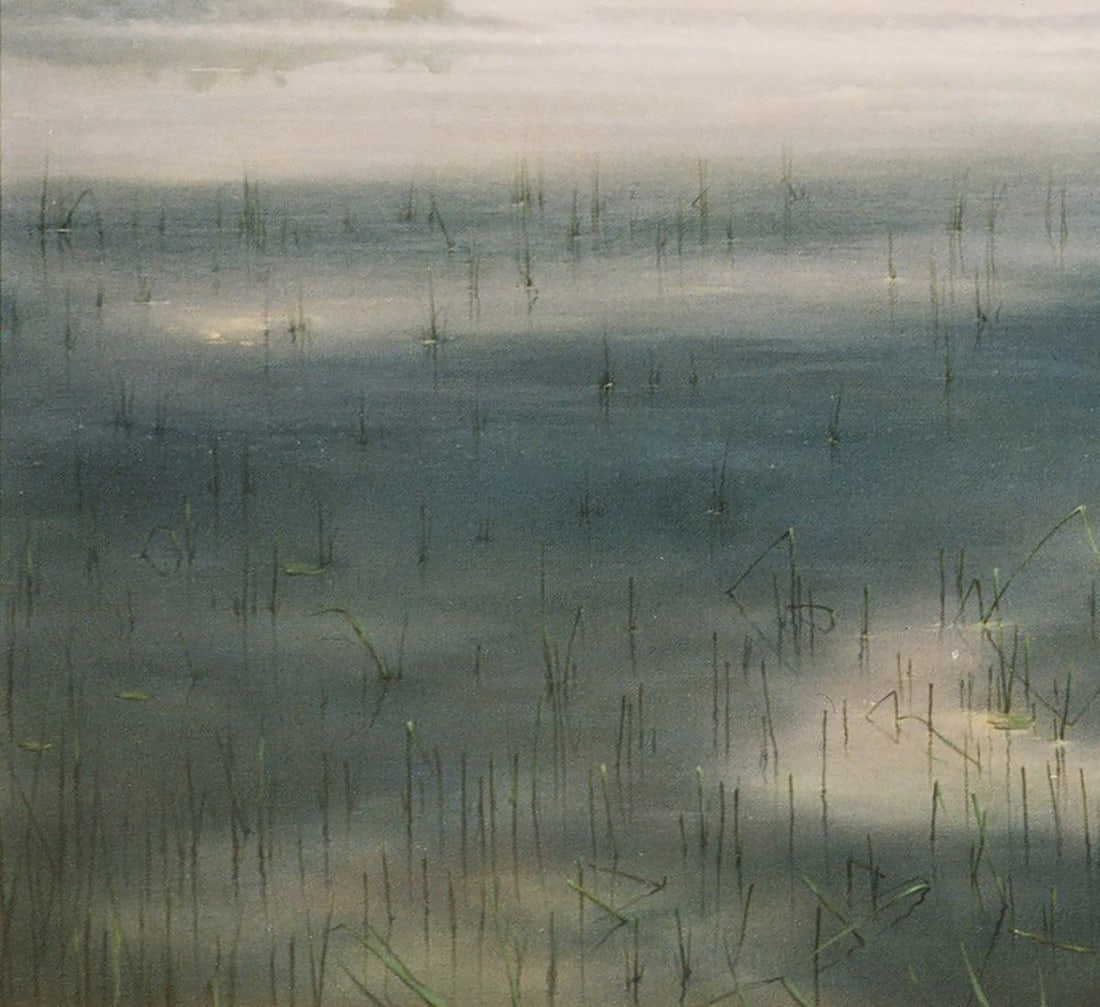 Oil painting Foggy morning by the river Vasily Korkishko - 3