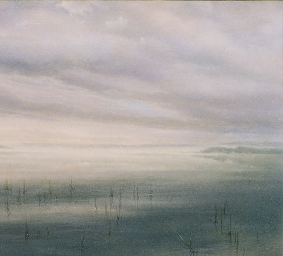 Oil painting Foggy morning by the river Vasily Korkishko - 5