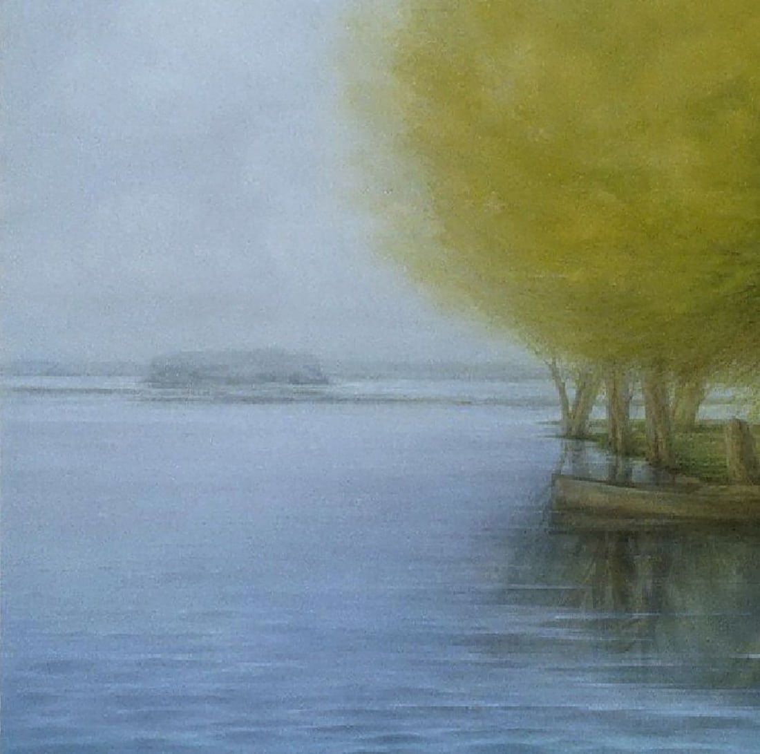 Oil painting Quiet river bank Vasily Korkishko - 3