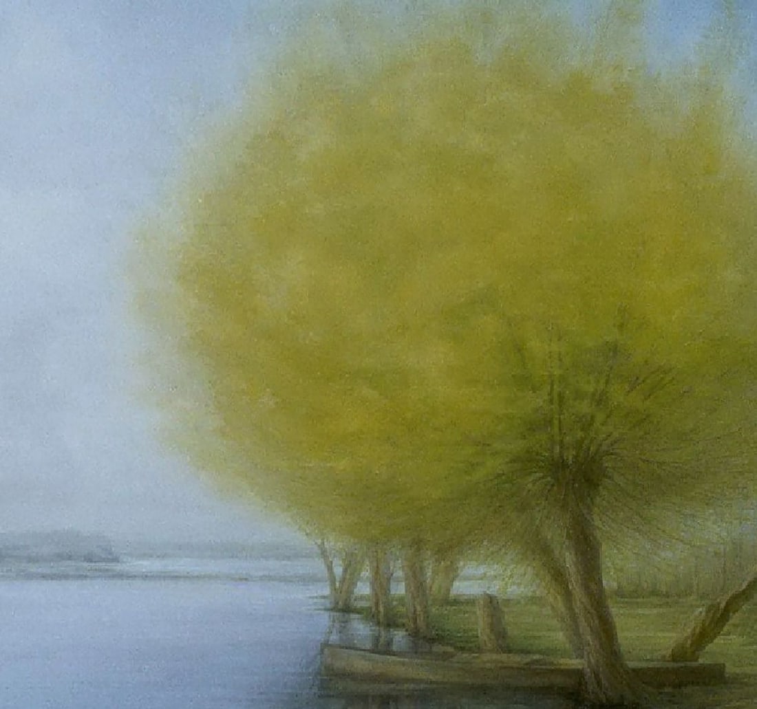 Oil painting Quiet river bank Vasily Korkishko - 6