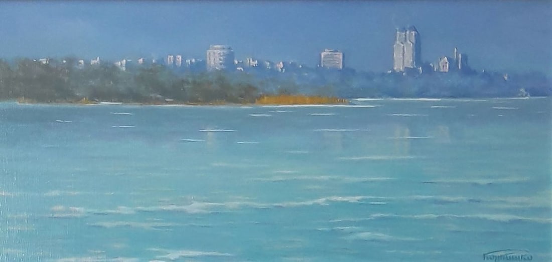 Oil painting Overlooking the city Vasily Korkishko - 2