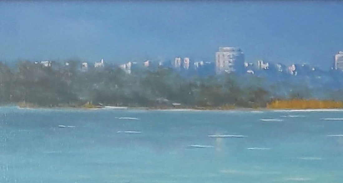 Oil painting Overlooking the city Vasily Korkishko - 5