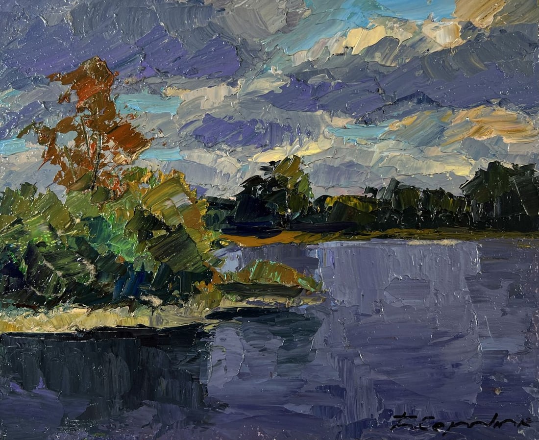 Oil painting A moment before the first drop of rain Boris Serdyuk - 3