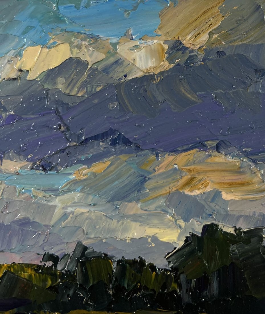 Oil painting A moment before the first drop of rain Boris Serdyuk - 4